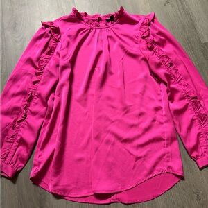 Pink J Crew long sleeve top